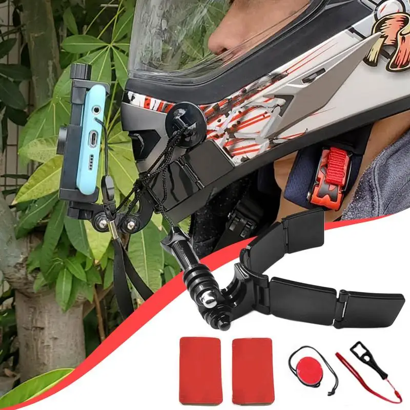 

Motorcycle Head Cover Chin Mount Cam Accessories Chin Mount Kits Chin Strap Cover Flexible Action Sports Cam Mounting Kit Chin