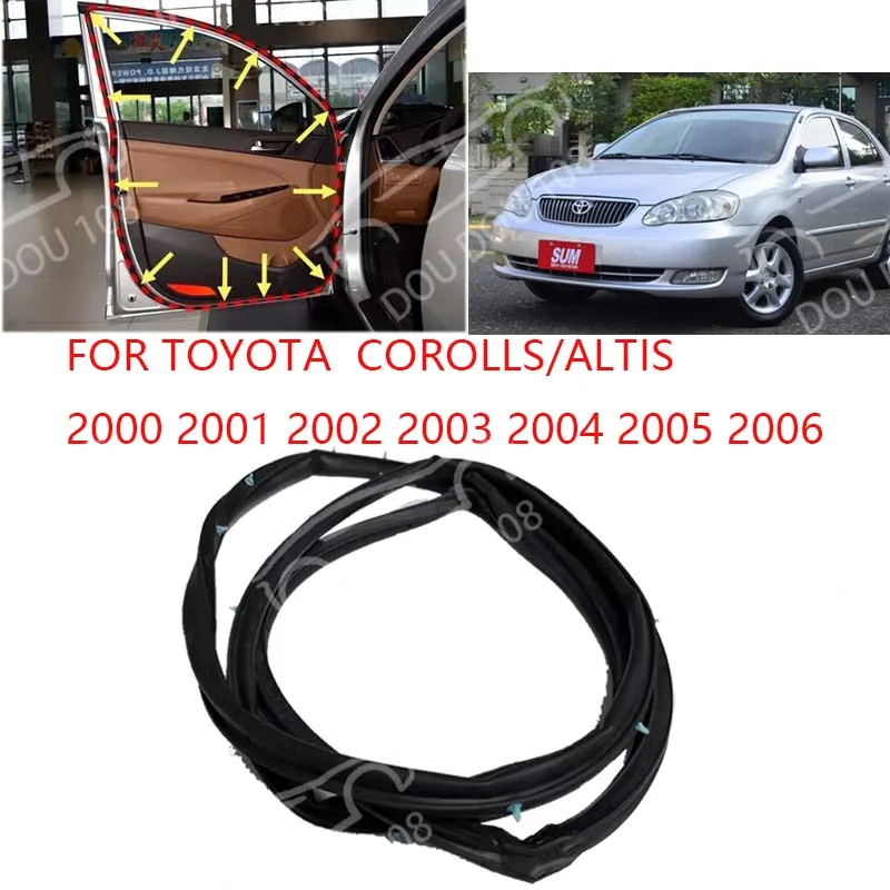 for TOYOTA altis /corolla2000 2001 2003 2004 2005 2006 OUTER DOOR RUBBER weatherstrip