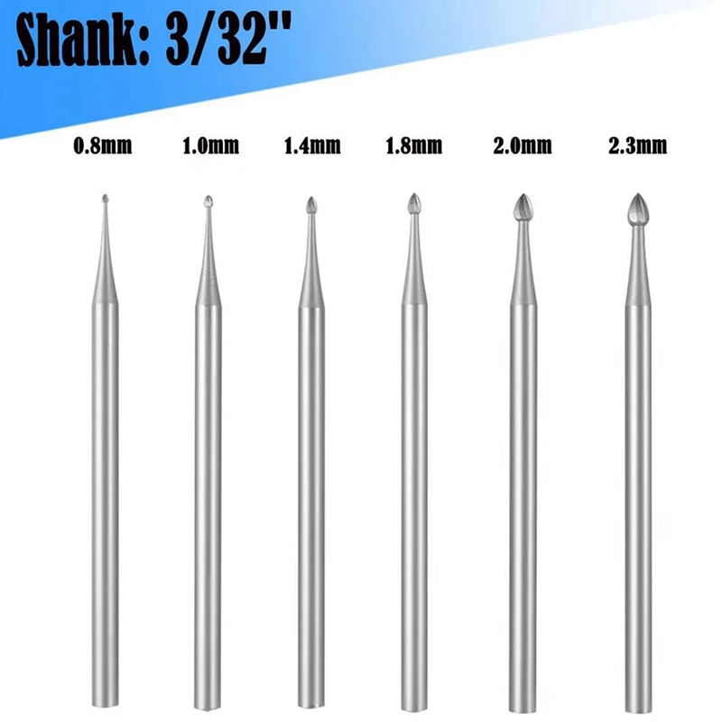 Imagem -06 - Jóias de Gravura Bits para Ferramentas Rotativas Shank Lapidary Fazendo Ferramentas Bud Burs 32 Pcs