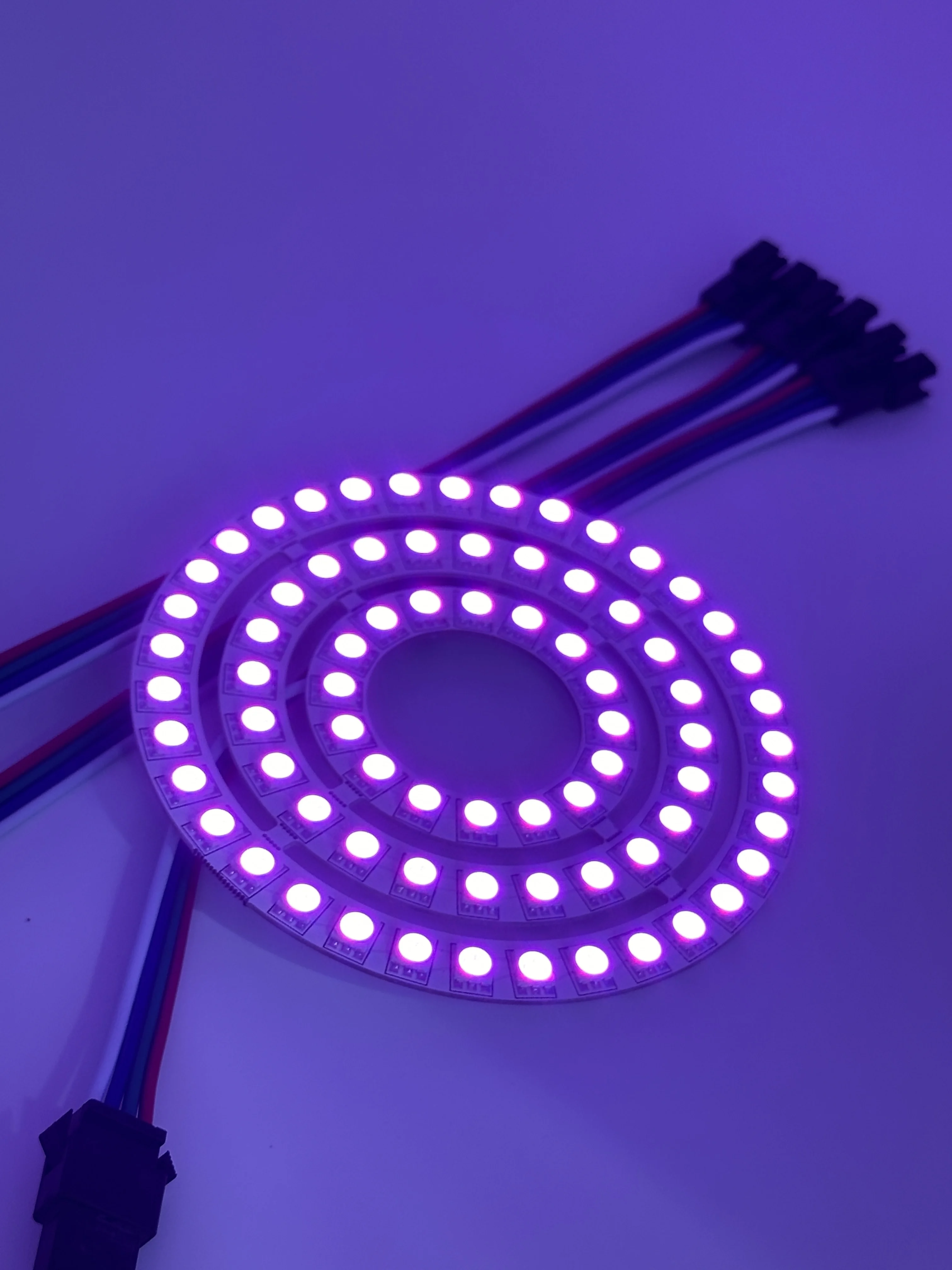 DC12V 4Pin WS2815 DIY LED Ring Individually Addressable Built-in IC 5050 RGB Round Modules Circle Light 16 24 35 Pixels