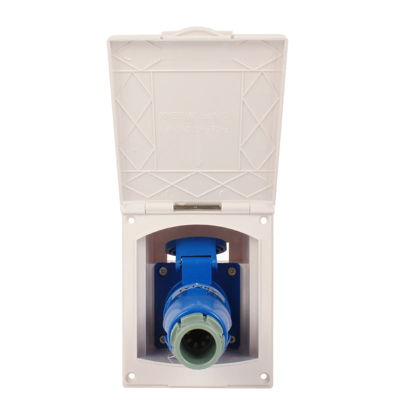 TYTXRV OEM RV مداخل طاقة 240 فولت 16 أمبير قابس طاقة قفل تويست مدخل أبيض #5