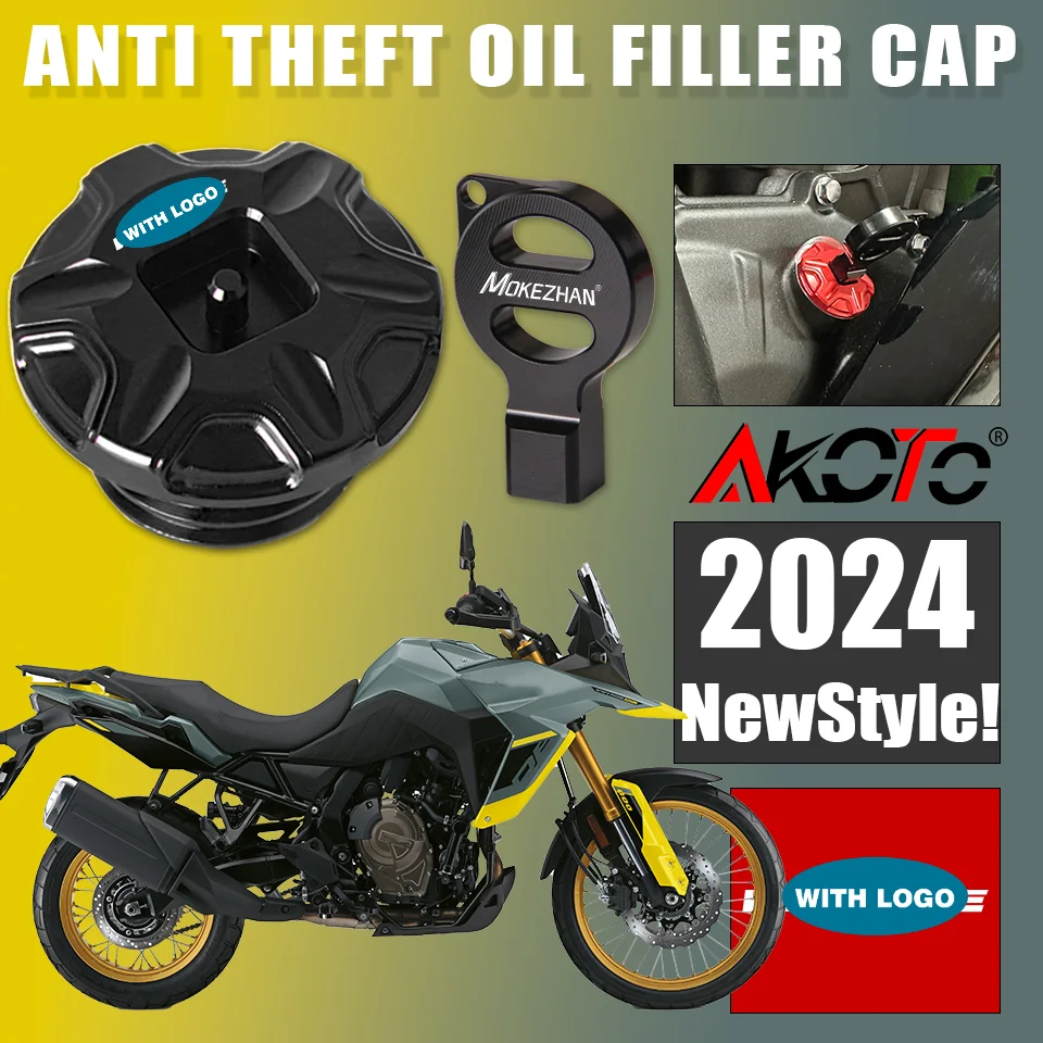 

Anti theft Oil Filler Cap Engine Oil Plug Cover For Suzuki Vstrom 1050 1000 DE V-STROM 1050DE 800DE DL800DE DL1050DE DL1050