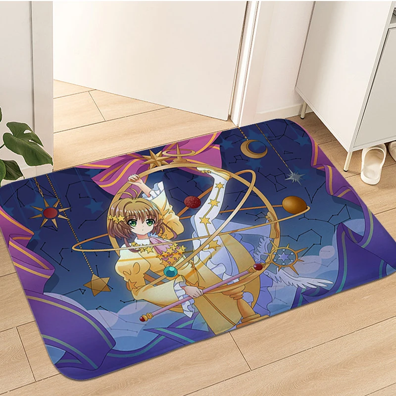 Carpet for Bedroom S-Sakura Card Captor Custom Living Room Rug Bathroom House Entrance Mat Entrance Doormat Home Decorations