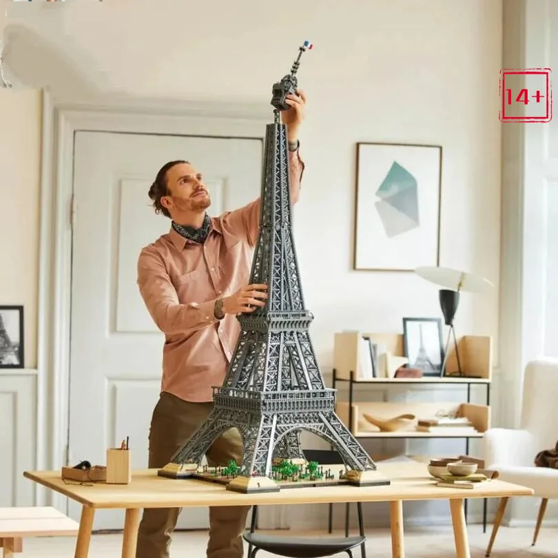 2026 In Stock 10001 Pcs Large Eiffel Tower Building Blocks Bricks Birthday Christmas Gifts Toy Compatible With Legoed for Adults