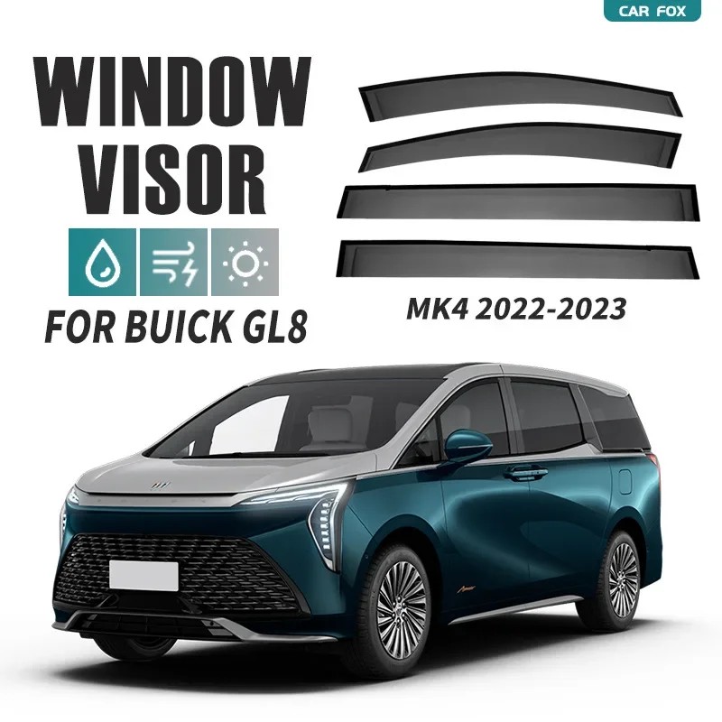 For BUICK  GL8 2006-2022+  Car Window Visor Awning Shelters Windshield Side Window Rain Sun Shade Auto Accessories