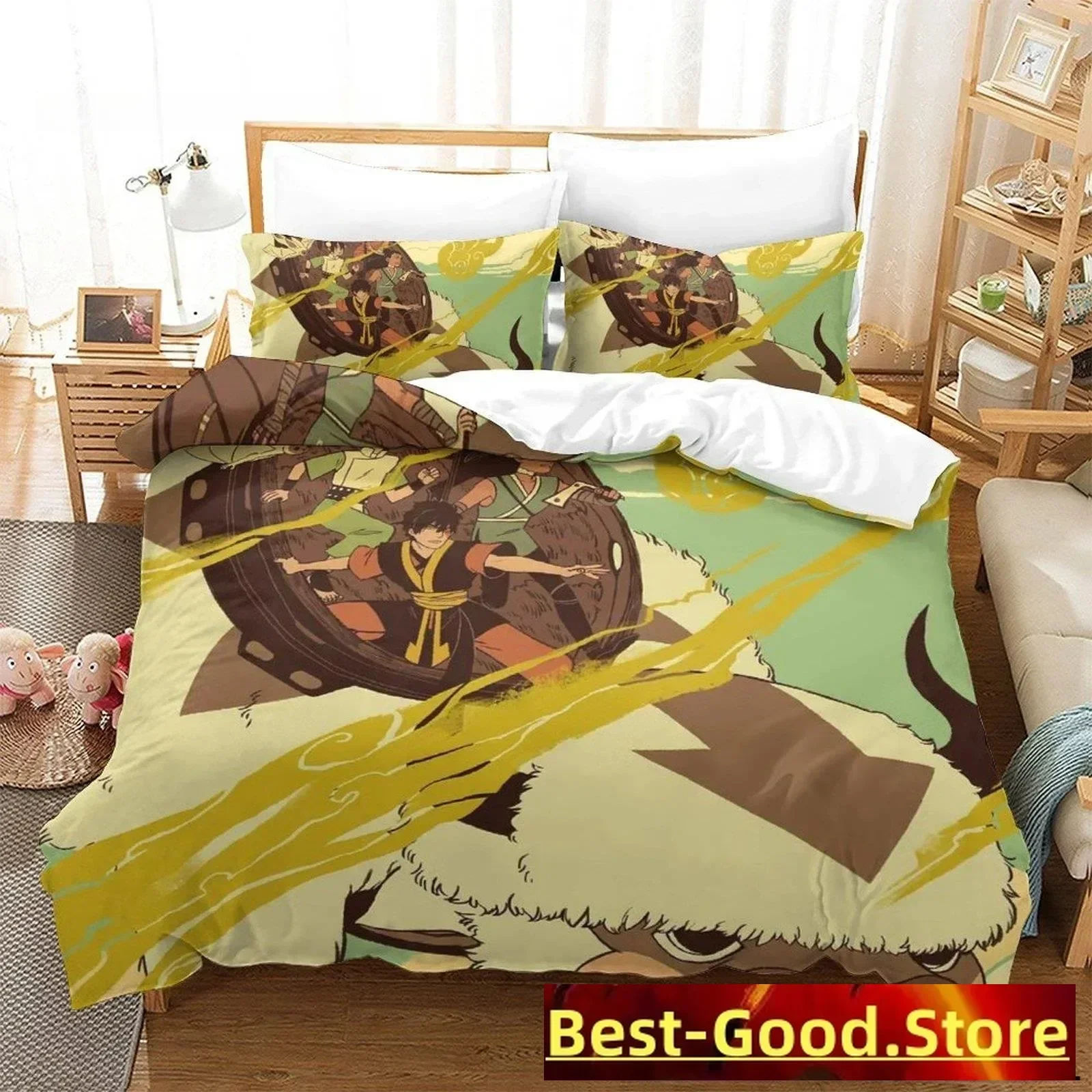 3d Print Anime Avatar The Last Airbender Bedding Set Single Twin Full Queen King Size Bed Set Adult Kid Bedroom Duvetcover Sets