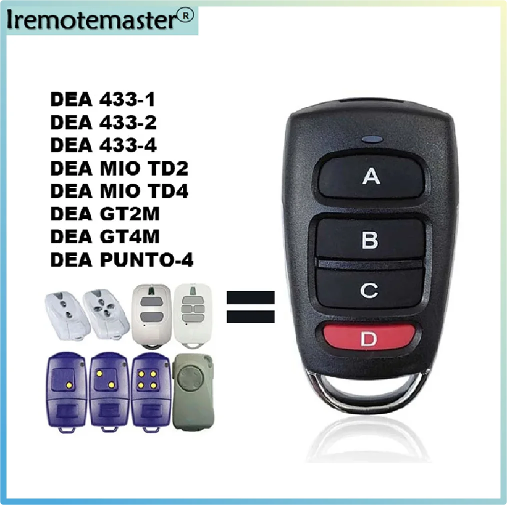 Clone Remote Controller 433.92MHz Fixed Code for Gate DEA Garage Control Duplicator Access Security Protection