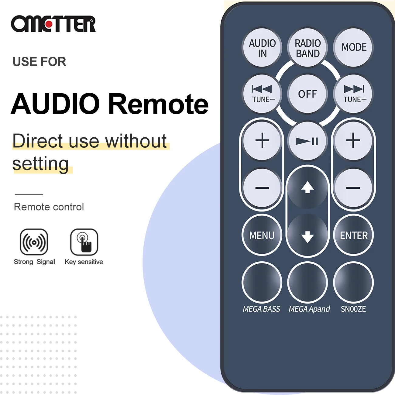 Original RMT-CDS11IP Remote Control For Sony Personal Audio Docking System ICF-DS11IP