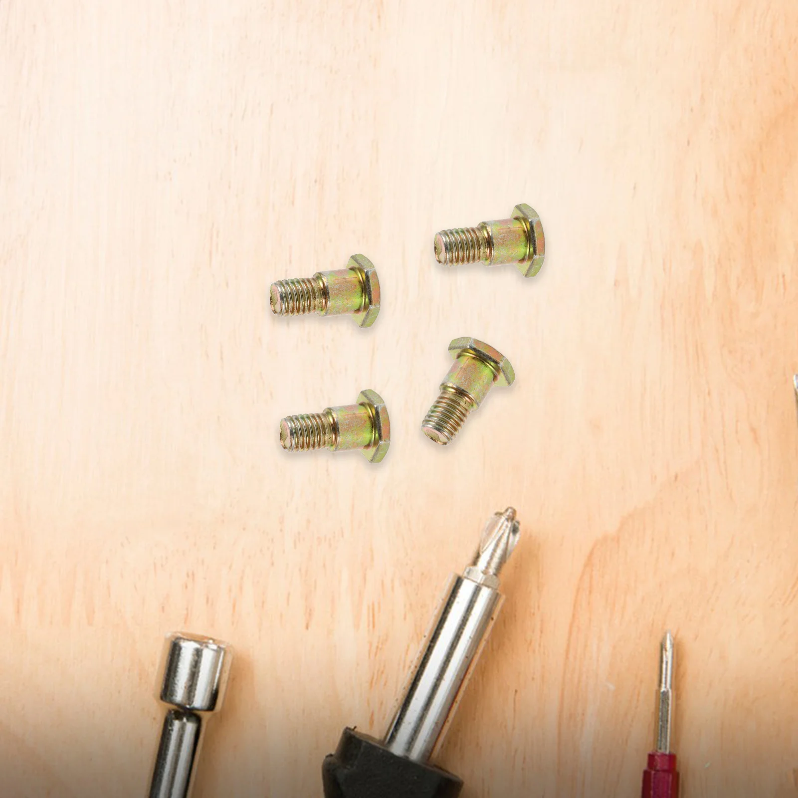 

4pcs Motorcycle Side Support Screws Durable Iron Lightweight Easy Install For Electric Scooter Kickstand Replacement Universal