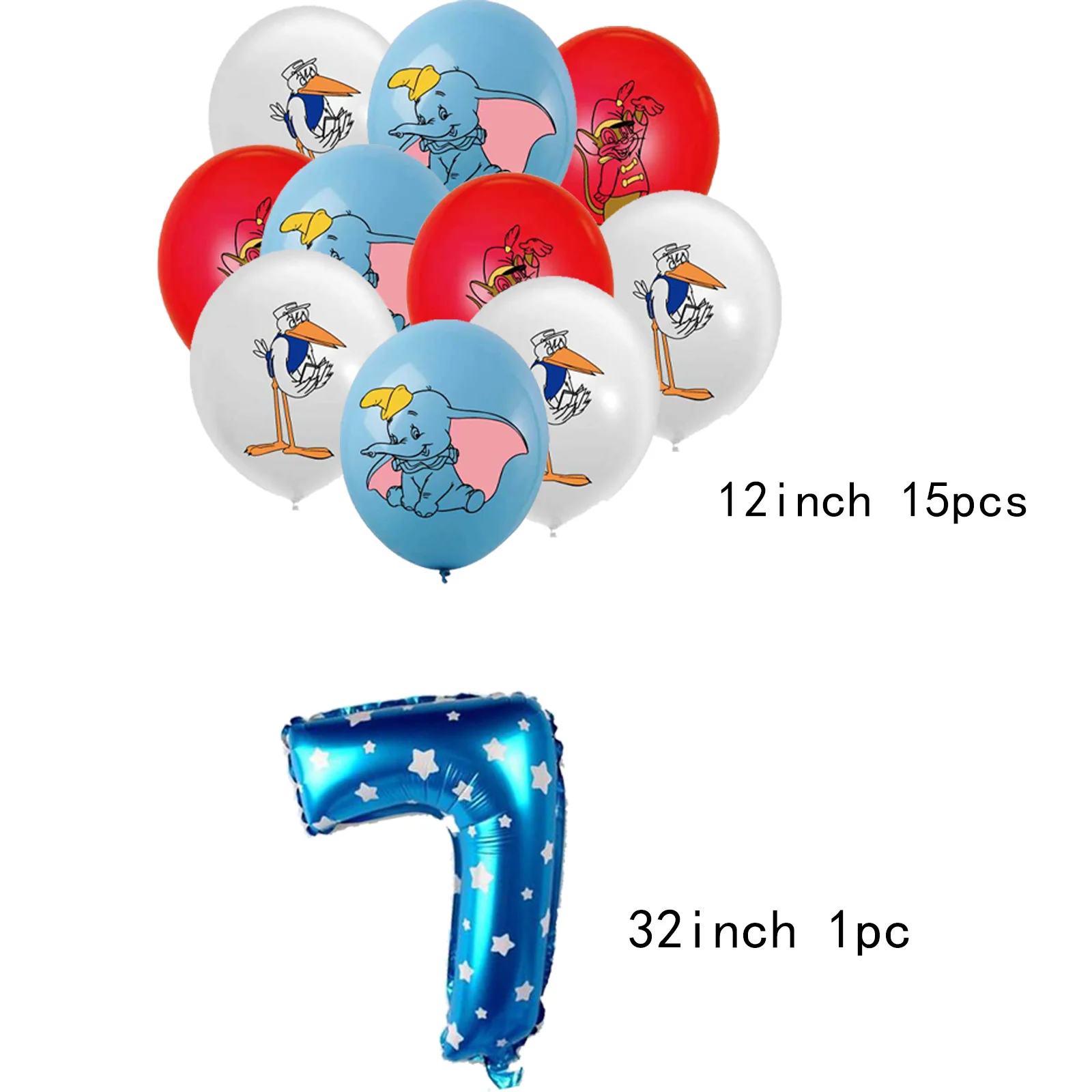 Dumbo simpatico palloncino Palloncini per feste di compleanno Compleanno Decorazioni per feste magiche Baby Shower animaleBalloncino