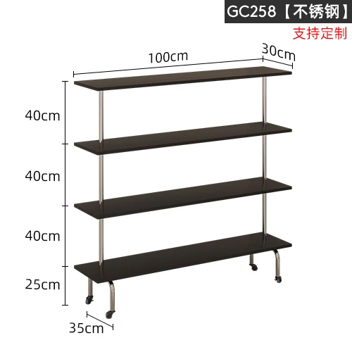 

floor-to-ceiling display rack, black multi-layer stainless steel shoe and bag store shelf.