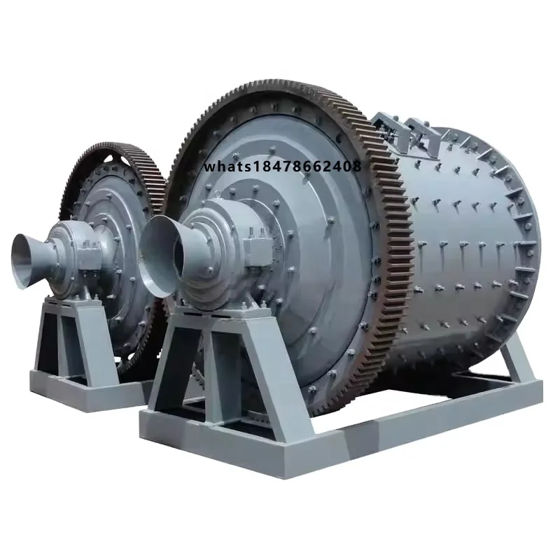 Optimal Small Horizontal Ball Mill for Gold Pulverizing Cement Stone Powder Grinding with Core Motor & Bearing Gear Components
