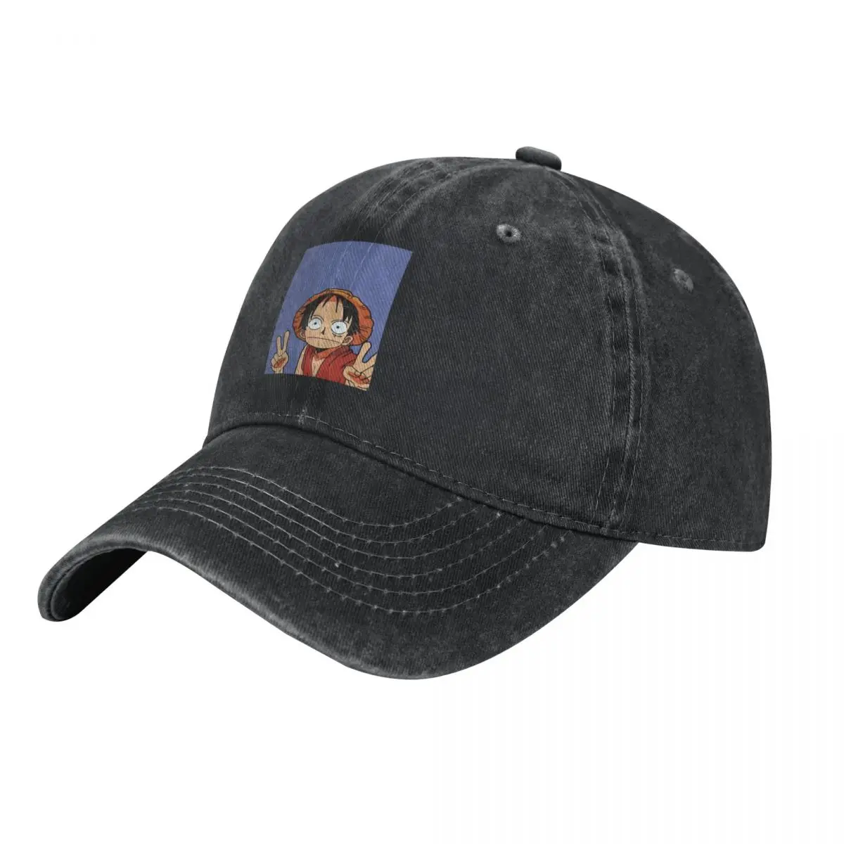 Luffy's Unamused Victory Racerback Fashion Baseball Cap Peaked Cap Men's Hat Women's Cap Baseball Cap