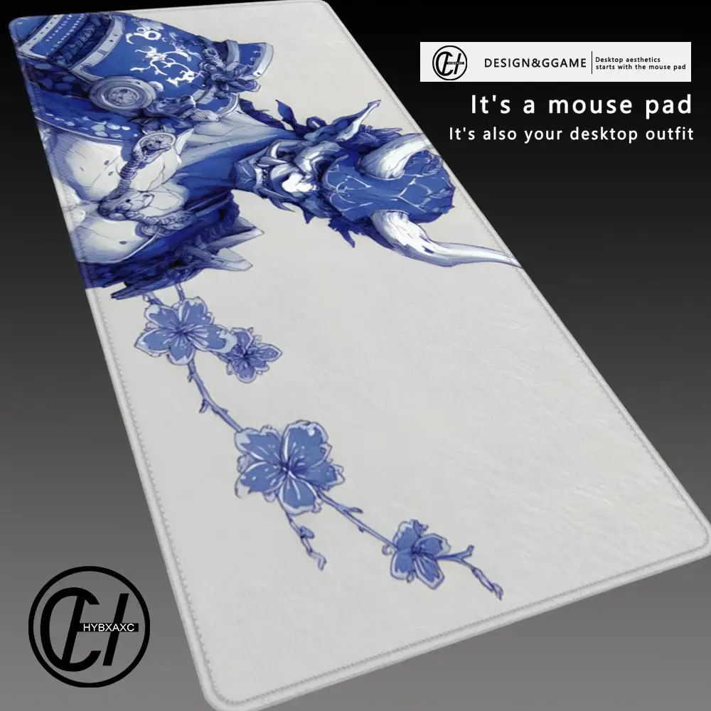 Japanese Devil Table Mousepad XXL Large Gamer Desk Mat Anime Red Oni Mouse Pad Gaming Keyboard Mat Pc Accessories Protector Rug