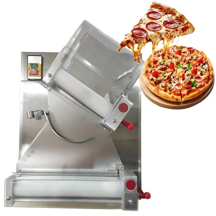 

Cheap Rolling Pizza Press Machine Automatic Pizza Dough Mouder Former Pizza Roller Sheeter Flatener Machine