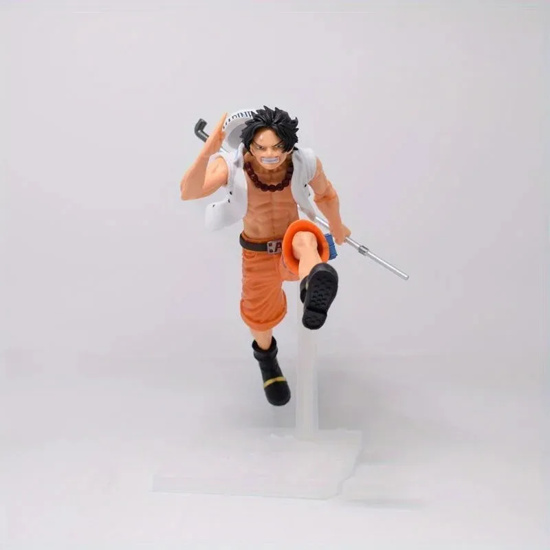 17cm Anime One Piece Figur Luffy Ace Sabo Drei Brüder Laufende Pose Statue Modell PVC Desktop Actionfigur Spielzeug Geschenke – Detail 4