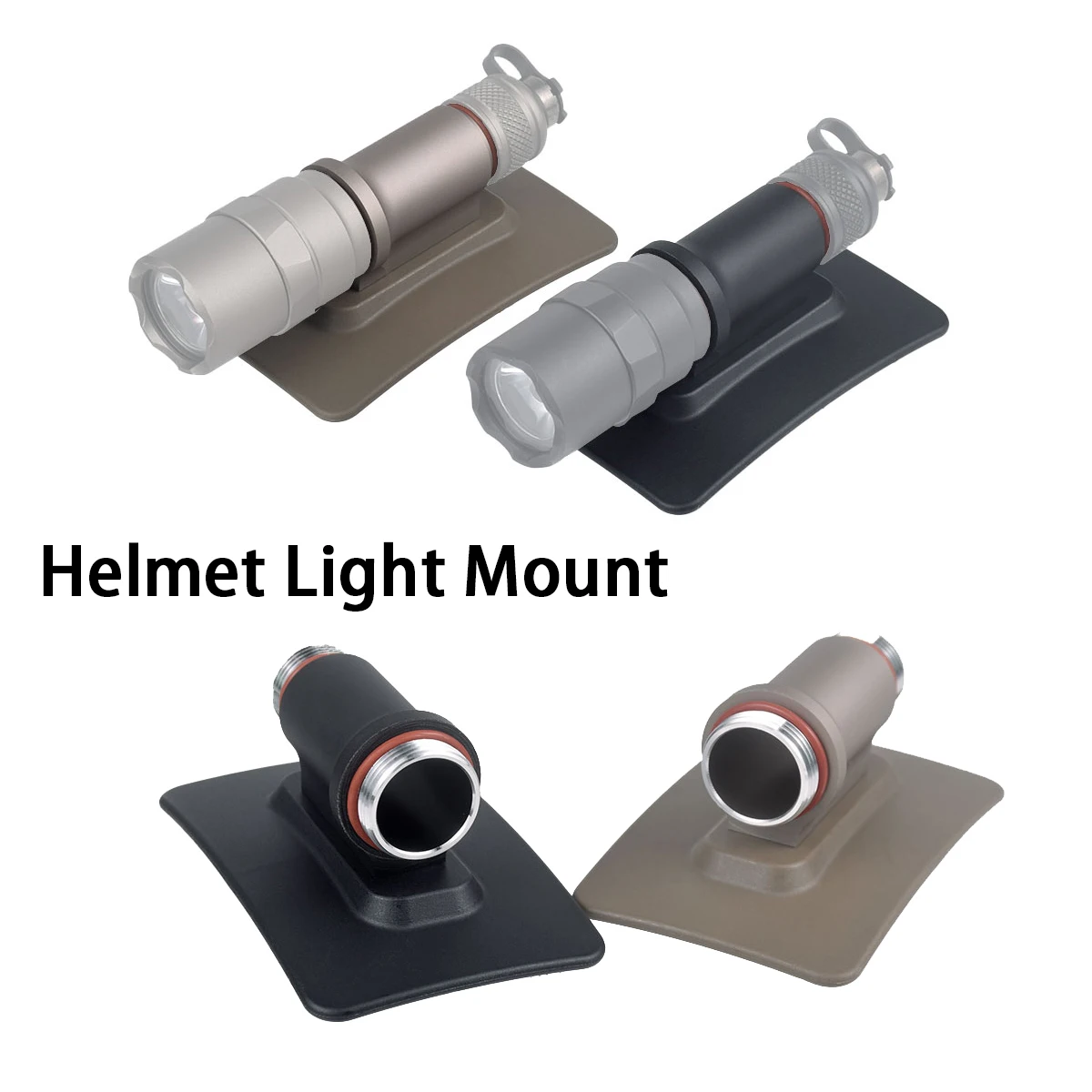

Tactical Helmet Lamp Mount for M300 Series Scout Light Body Assembly for M300V M323V M600V M622V IR Hunting Flashlight