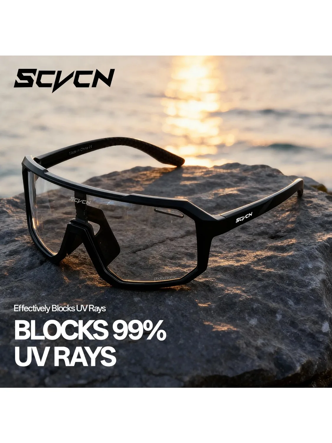 AliExpress SCVCN UV400 Photochromic Cycling Sunglasses Hiking Outdoor Sports Glasses Running and Rock Climbing Glasses Driving Sunglasses