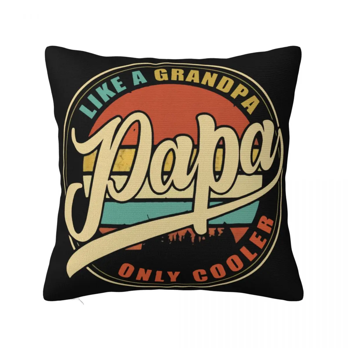 Us Vintage Retro Papa Gifts Grandpa Unisex Oversize Gift Creative Family Personality Rap Pillow Case