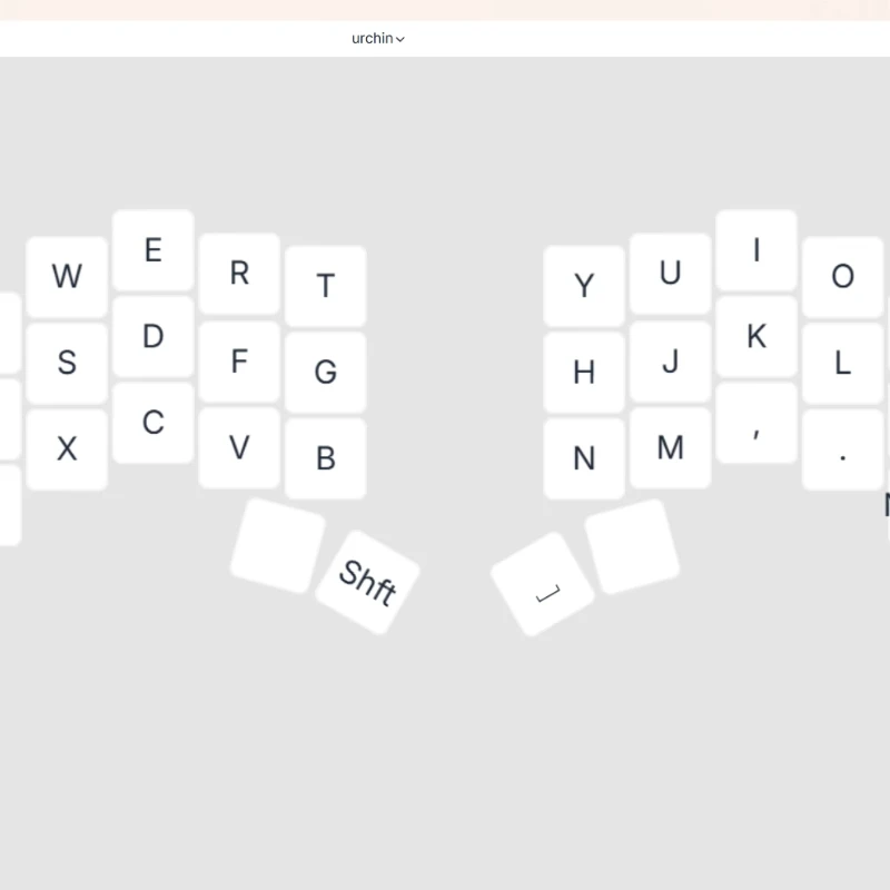 Urchin Drahtlose Bluetooth-Split-Tastatur-Anpassung Ergonomischer 3D-Druck ZMK Hot-Swap-fähige mechanische Tastatur links und rechts
