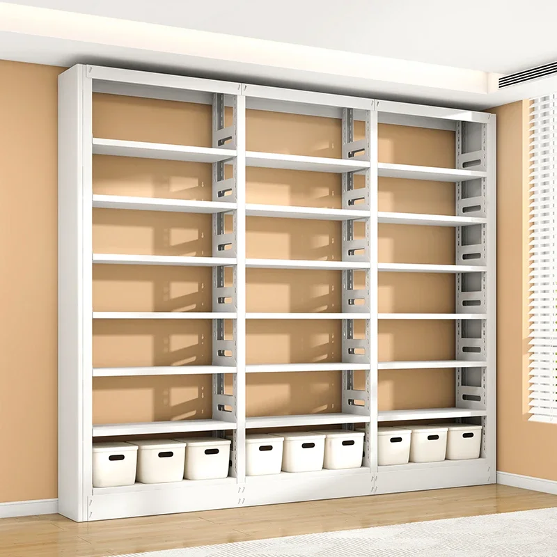 2026 Large School Library Furniture Bookshelf Adjustable Height Library Bookshelf Bookcase