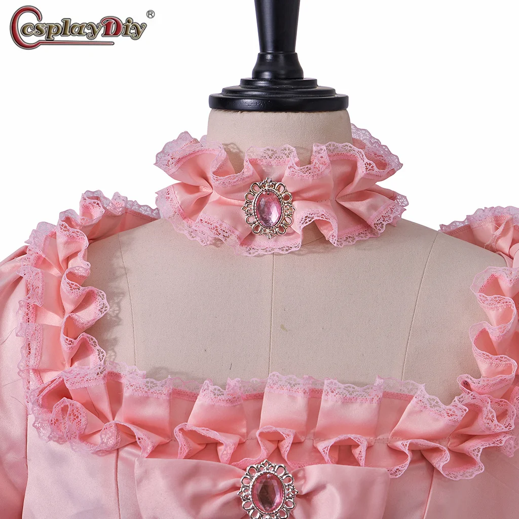 Marie Antoinette Robe une La Francaise 18ème siècle Rococo rose historique Robe de bal sac dos Robe Baroque Robe costume