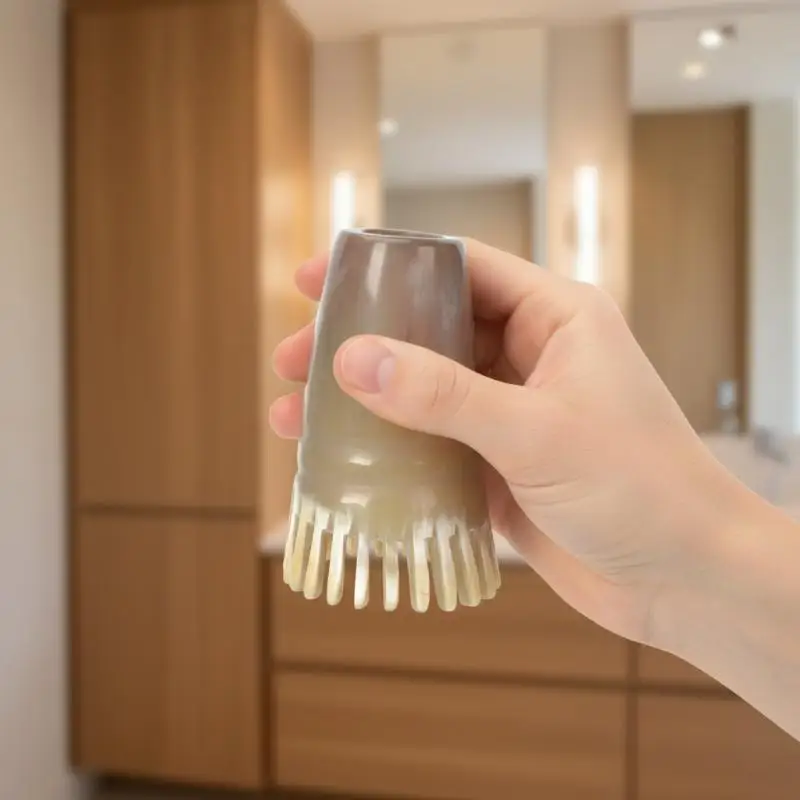Cow Horn Comb for Hair Care Wide Tooth Design for Effective Detangling and Massage