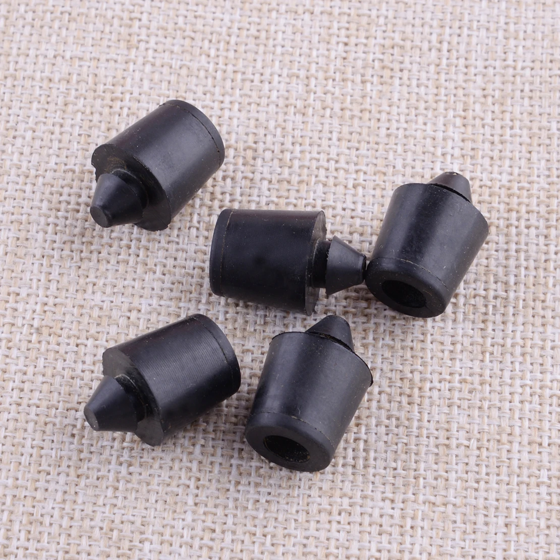 5Pcs Black Rubber Car Front Bumper Hood Stop Support Buffer Pad Fit for Nissan Qashqai