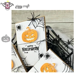 Piggy Craft metalowe matryce do wycinania matryce do wycinania Halloween głowa dyni Scrapbook papier rzemiosło nóż forma ostrze dziurkacz szablony matryce