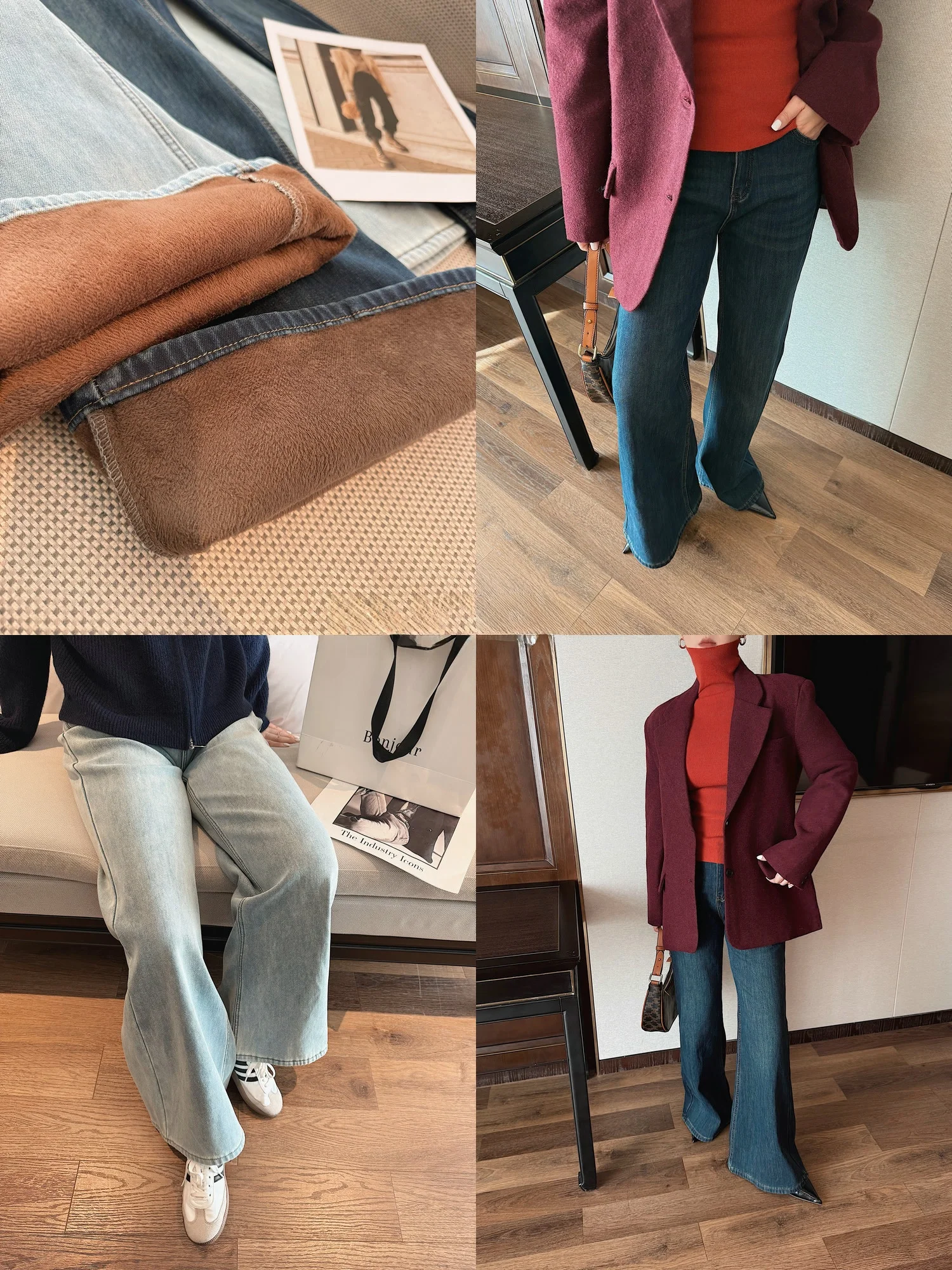 

Джинсы JINGONI Thiened Fce с высокой талией, женские свободные длинные брюки, осенне-зимняя новинка, универсальные, стройнящие, удлиняющие ноги