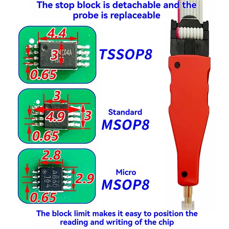 SQPP-رقاقة حرق اختبار التحقيق TSSOP8 رقاقة حرق التحقيق رقاقة تحميل حرق الكتابة التحقيق TSSOP8