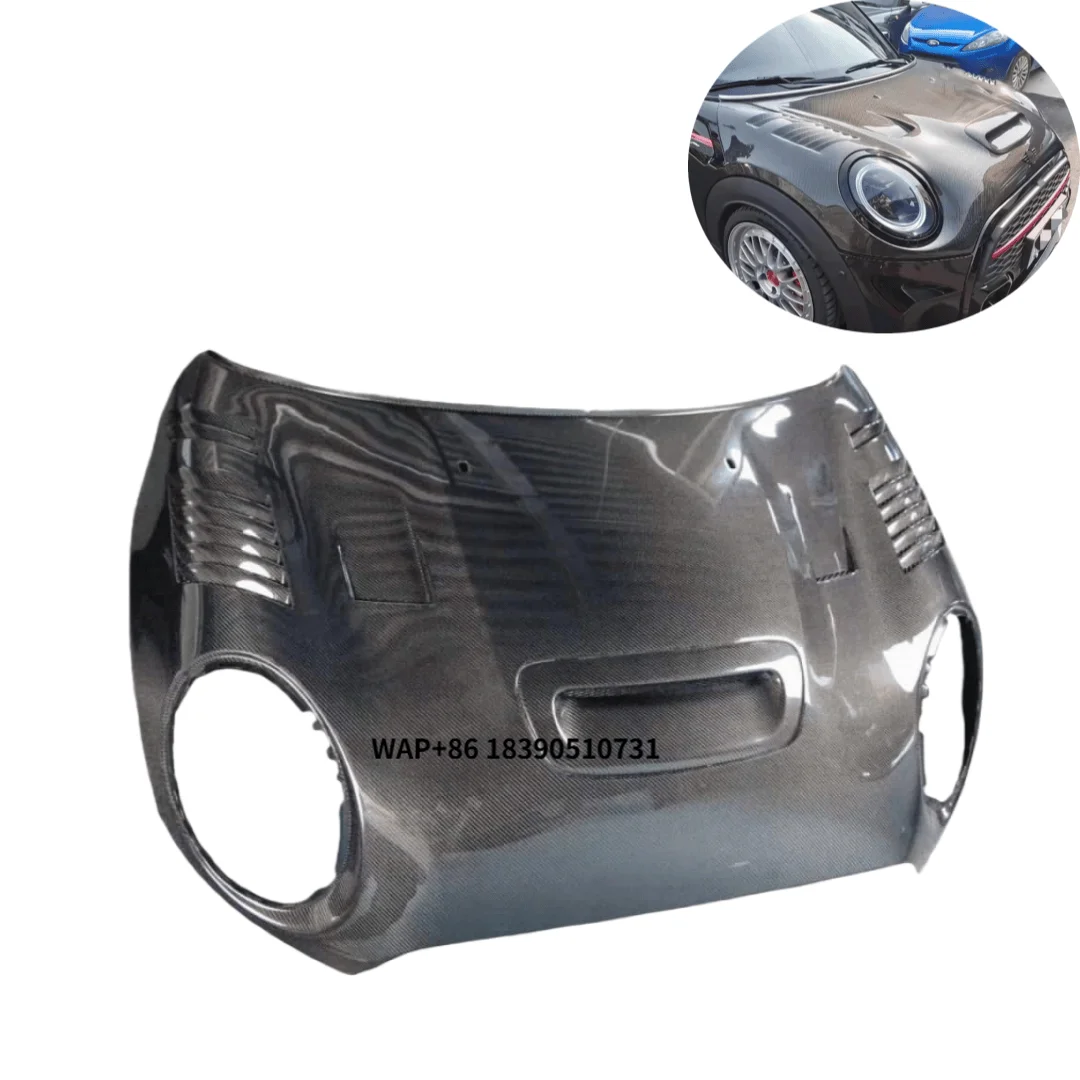 FOR MINI COOPER F56 COOPER S 2014-2016 DUELL AG STYLE HIGH QUALITY REAL CARBON FIBER HOOD CUSTOMIZED