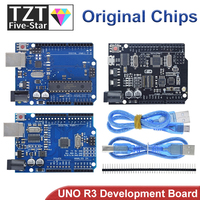 UNO R3 Official Box ATMEGA16U2 / UNO+WiFi R3 Original ATMEGA328P Chip CH340G For Arduino UNO R3 Development Board WeMos ESP8266