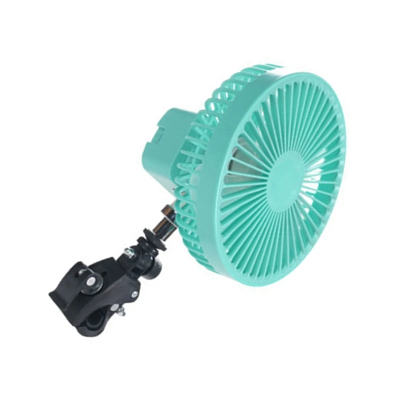 Small Clip on Fan 4 Speed USB Fan with Strong Clip Desk Fan Quiet Rechargeable for Office Dorm Bedroom Stroller