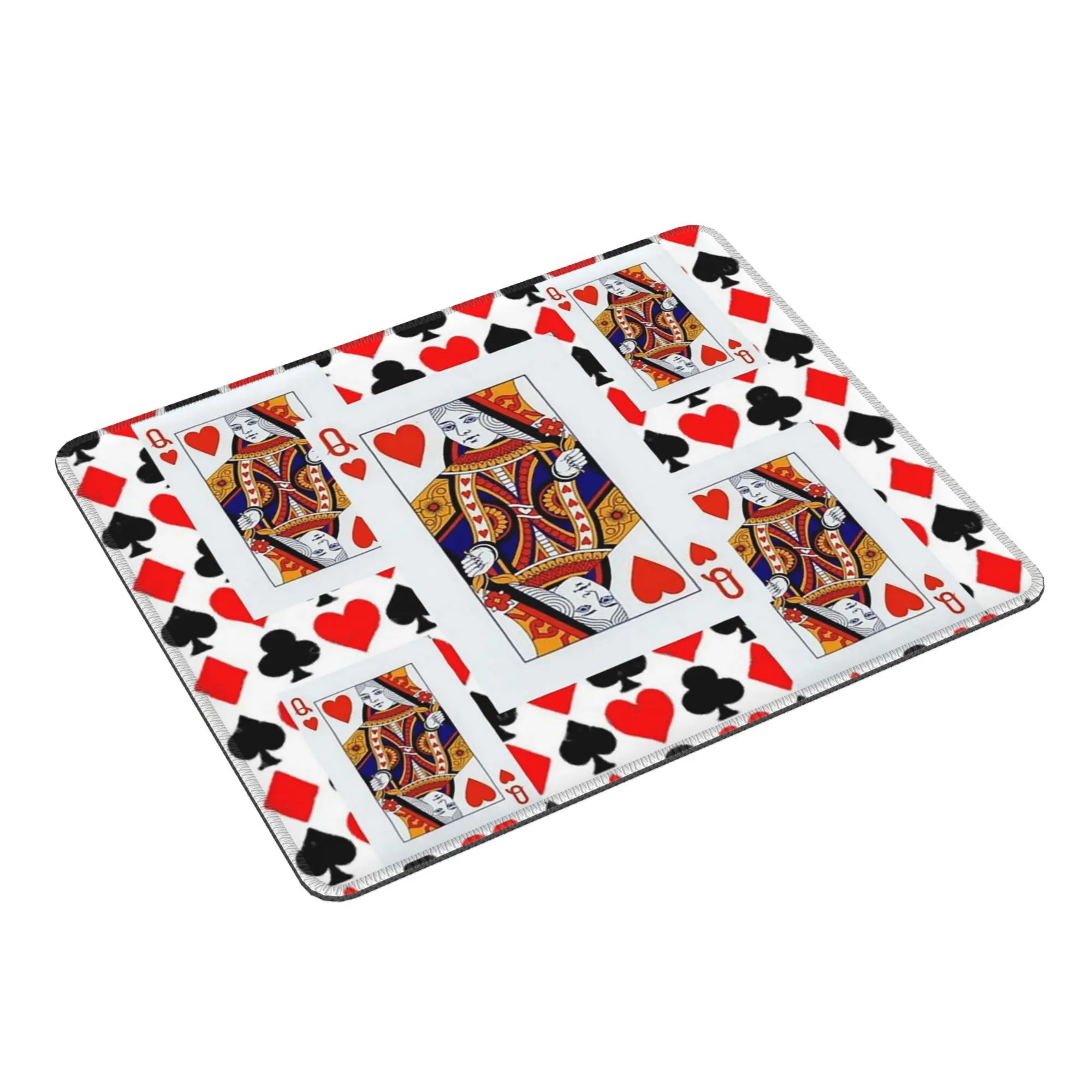 

Red Queens Of Hearts Patterns Mouse Pad Computer Keyboard Mouse Mat Gaming PC Laptop Desk Mat Office Accessories Table Mats
