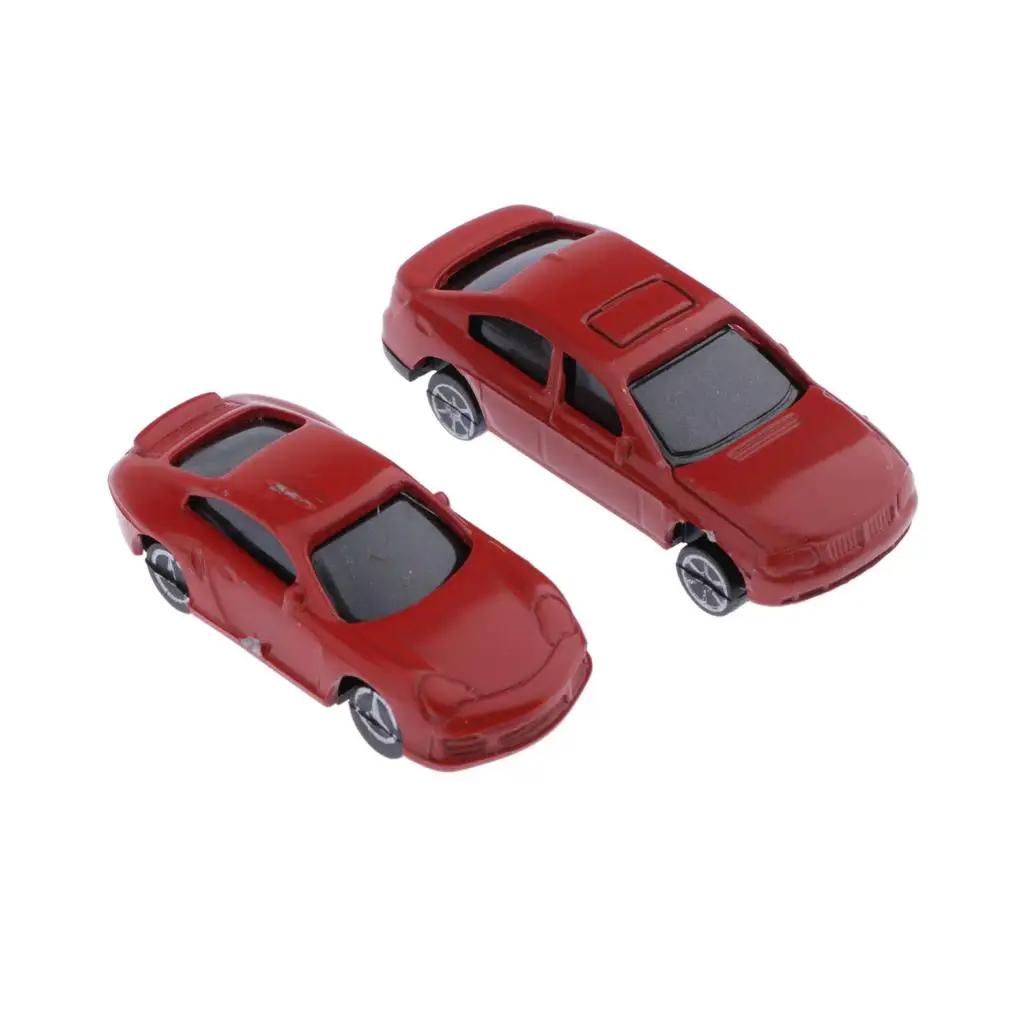 Paquete de 30 coches modelo pintados HO 1:100 para hacer Diorama, decoración de mesa para el hogar, colección de juegos