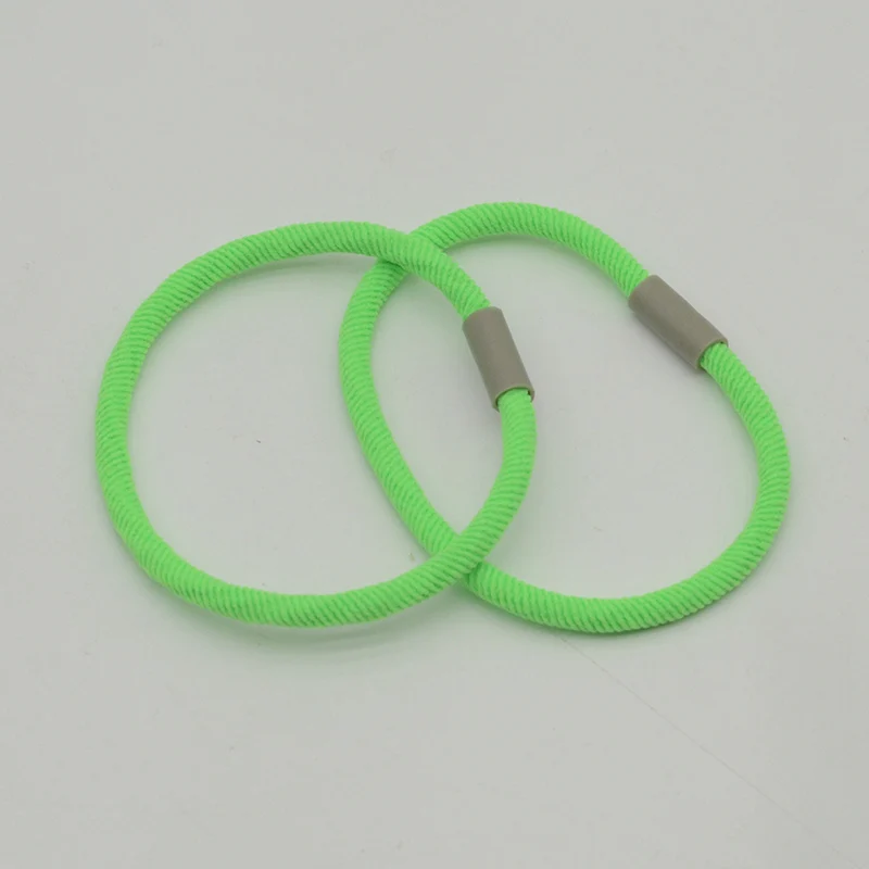 50 Stück 4 mm Neonfarbene Twilled Cords elastische Haarbänder 5 mm Beige Kaffee Gummi Haargummi für Mädchen Pferdeschwanzhalter Haargummis – Detail 6