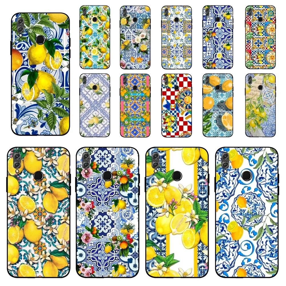 Mediterranean Lemon Phone Case For Huawei Honor 10 lite 9 20 7A 9X 30 50 60 70 pro plus