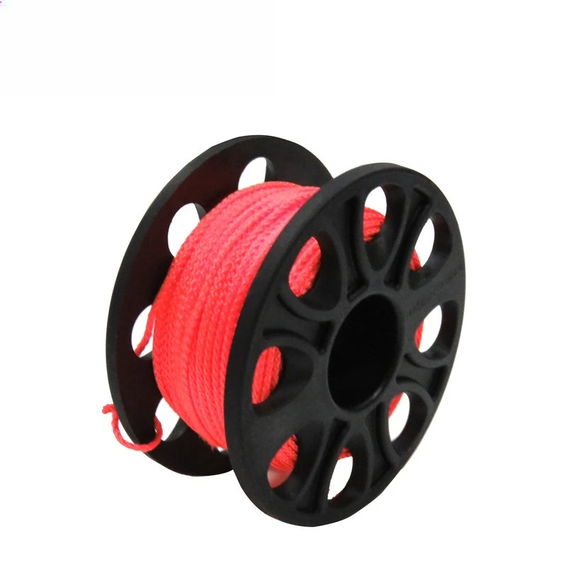 30m POM Plastic Reel for Dive SMB - Surface Marker Buoy Line Spool for Sidemount/Backplate/BCD, with Hook/No Hook Options