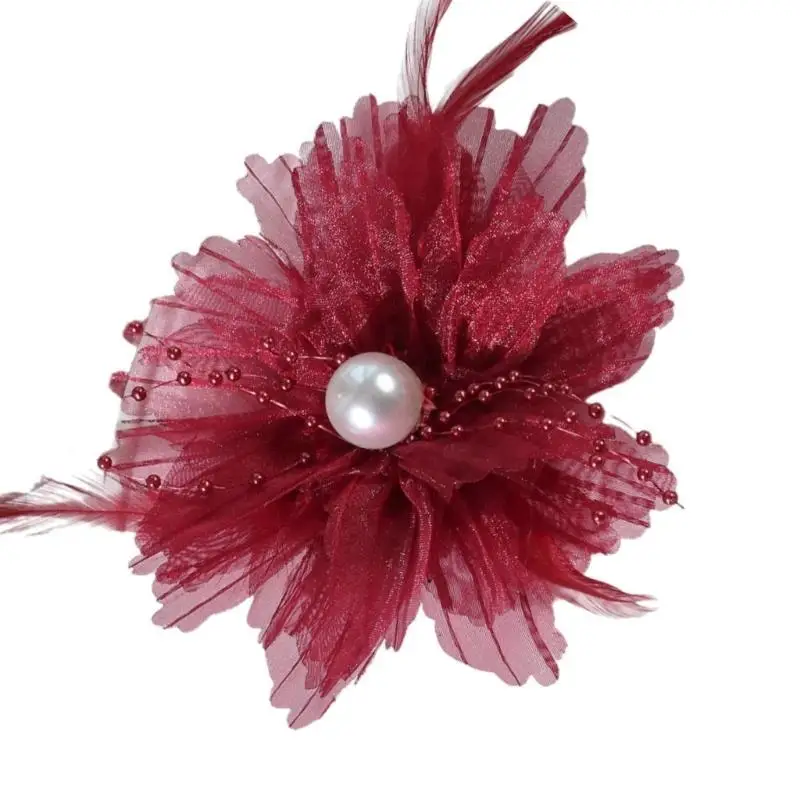 39BD Handcraft Organza Flower Appliques Silk Flower for Craft Project Making Materials 3D Flower Patches Sewing On Applique