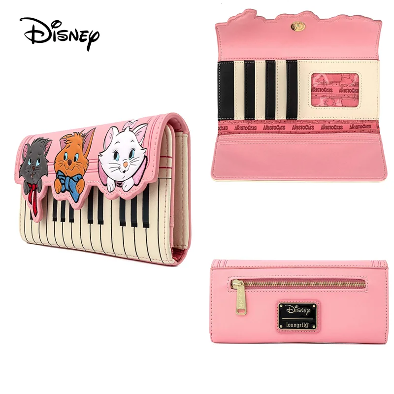 

Disney Wallet Loungefly Duchess Collection Disneyland Embroidery Wallet Card Bag Storage Bag Coin Purse Fashion Girls Gifts