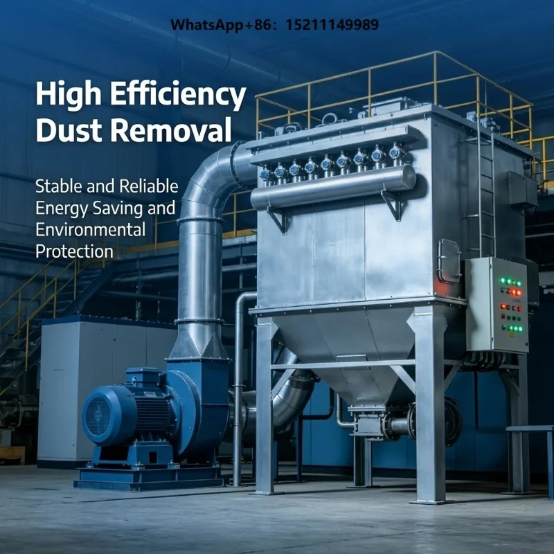 Heat Resistant Industrial Baghouse Fabric Filter System for Smelting and Casting Factory Smoke Purification