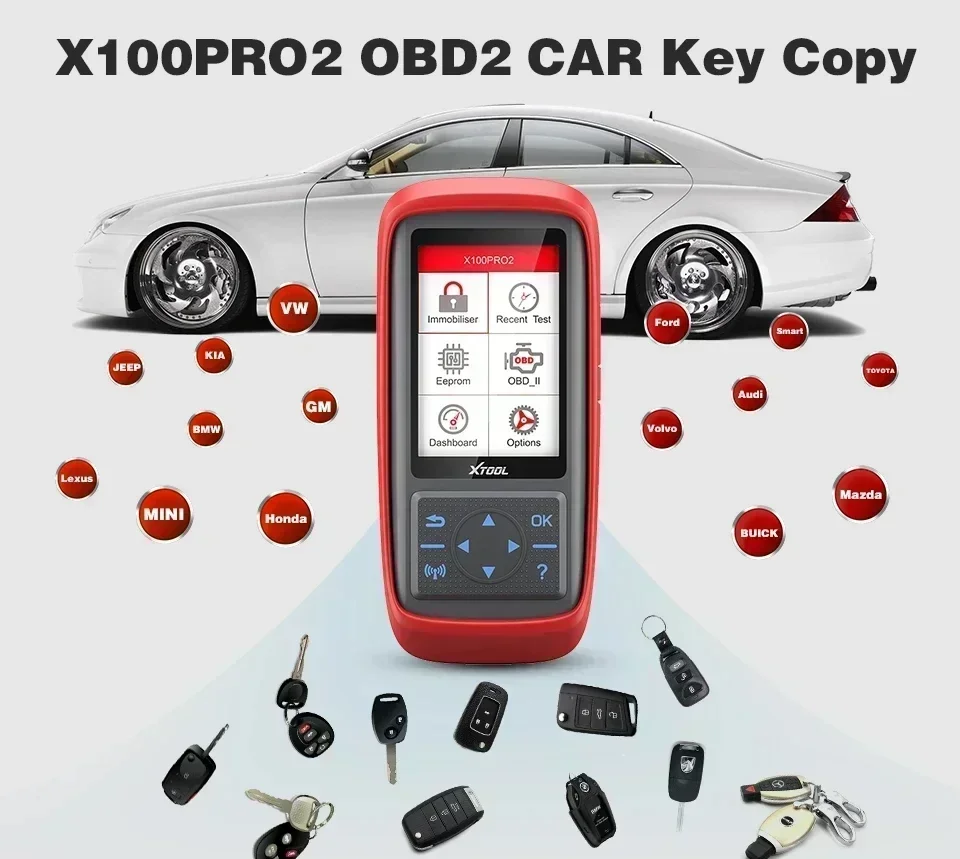 XTOOL xtool x100 pro2 OBD2 Automotive Scanner Key Programmer X100PRO2 Car Code Reader Scanner Car Diagnostic Tool Free Update