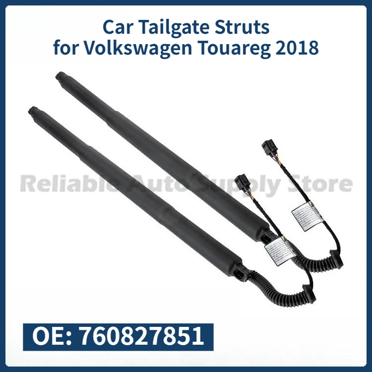 

1 пара (2 шт.) амортизаторов для багажника 760827851, электрический подъемный стержень для багажника, универсальный для Volkswagen Touareg 2018
