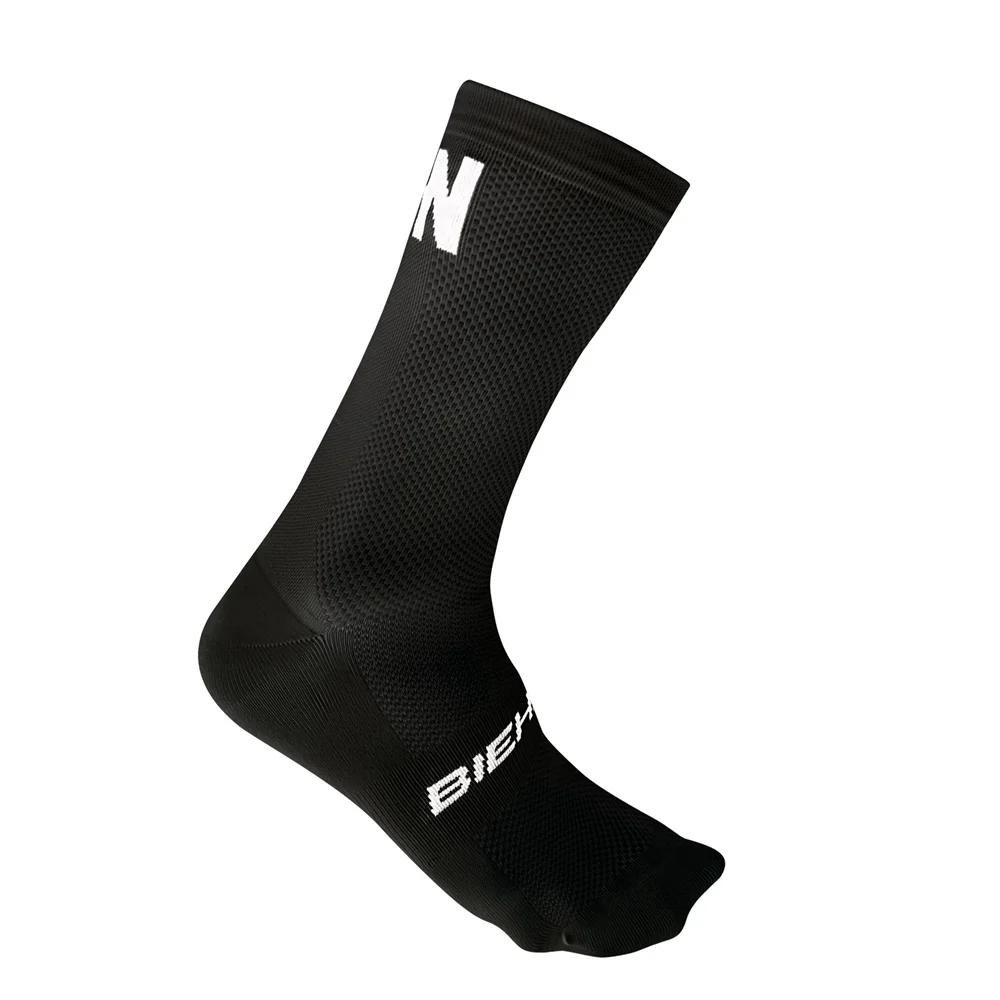 Schwarze Fahrrads ocken syn 36-40-45cm Unisex-Rad socken Männer Frauen Fahrrad fahren Laufsport socken