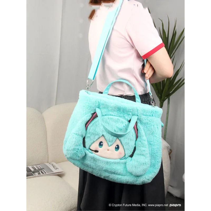初音ミクかわいいトートバッグショルダーハンドバッグファッションデイリー収納財布アニメ愛好家のための理想的な誕生日プレゼント