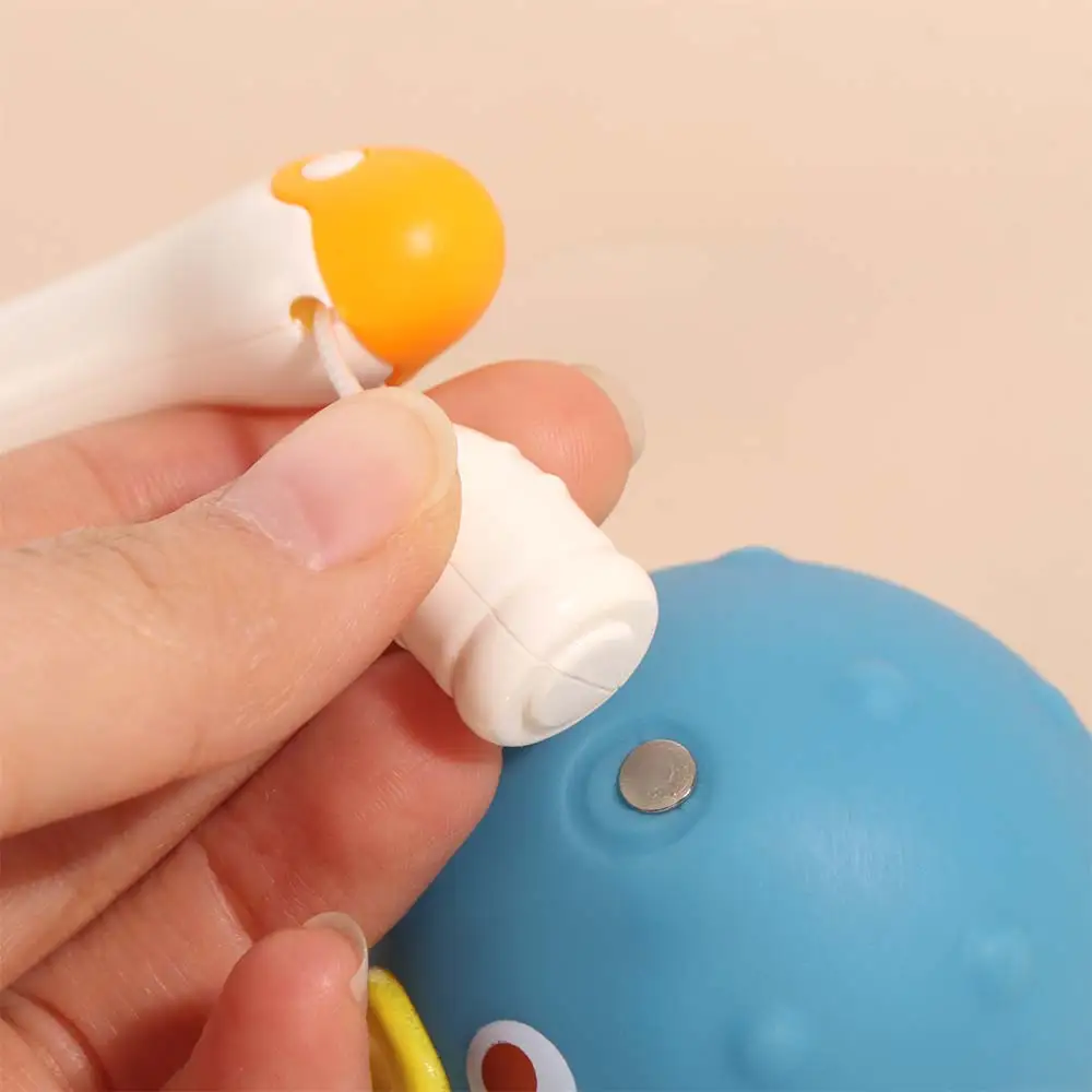 자석 어린이 낚시 장난감 바다사자 플라스틱 욕실 낚시 장난감 복어 낚싯대 물놀이 장난감 생일 선물