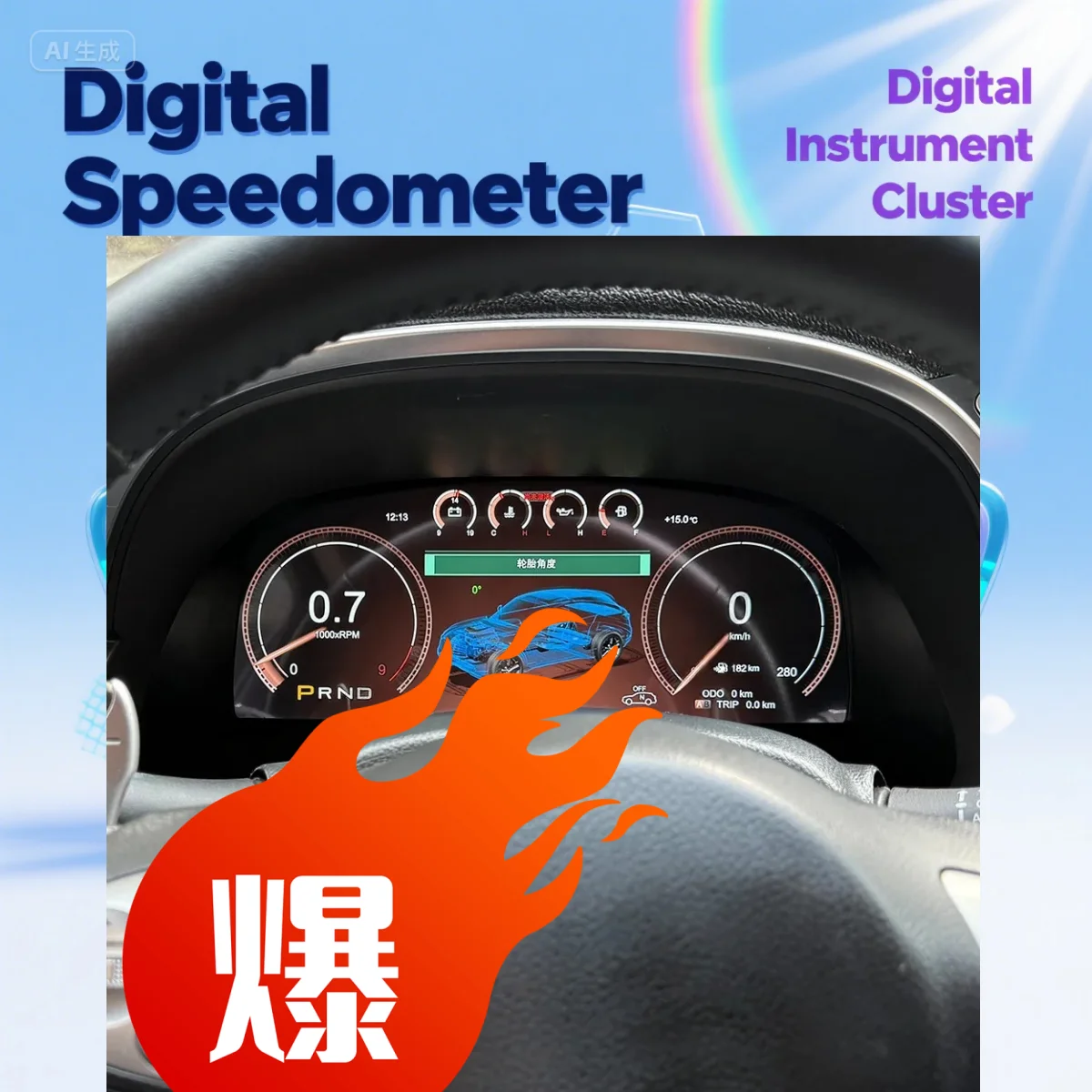 For Infiniti FX35 FX37 FX45 QX70 2009 2010-2016 Car LCD Dashboard Digital Cluster Cockpit Instrument Speedometer Multifunctional