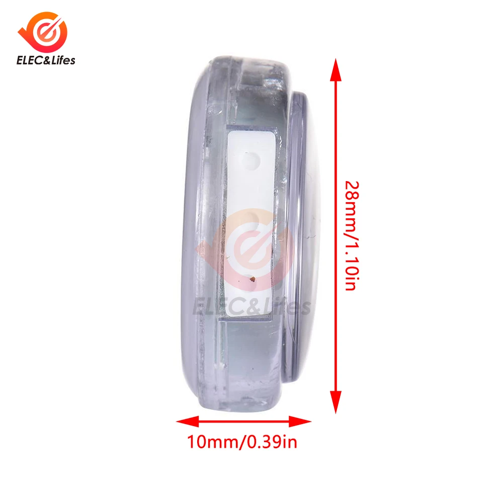 1Pcs -20~70 ℃ Mini Waterproof Motorcycle Temperature Sensor Adhesive Car Mounted Thermometer With Battery