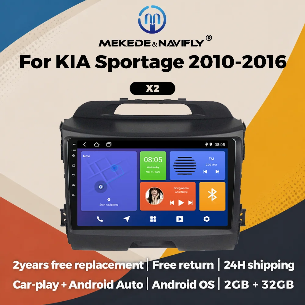 9" Android All in one car radio For Kia Sportage 3 SL 2010-2016 Autoradio Multimedia Player intelligent system Carplay Auto BT
